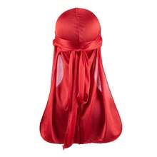 ZTZI Fashionable Satin Long Tail Durag, Hip Hop Street Headwrap, Solid Color Party Polyester Durag, All Season,Festival,Travel - UU4801 - View 19