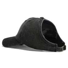 2 chiếc mũ buộc tóc đuôi ngựa, mũ che nắng thoáng khí mùa hè, mũ lưỡi trai denim kiểu retro - Nhiều màu - Xem 9