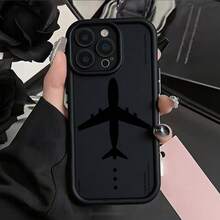 1 chiếc ốp lưng điện thoại TPU chống rơi, tối giản, thân thiện với da, tương thích với iPhone 17 Pro Max, 11, 16 Pro Max, 16 Pro, 16, 15 Pro Max, 14 Pro Max / Galaxy S25 Series, A16 / Honor X6A, X7B, X8B / 13C, Note 13 - màu đen - Xem 1