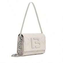 The Bimba Shoulder Bag Filled With Down And Featuring A Chain Strap Can Be Used As A Shoulder Bag Or Underarm Bag. - E - 查看 1
