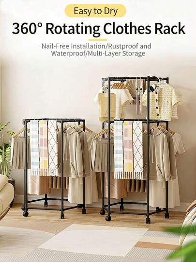Double Layer Hexagonal Hanger Space Saving Wardrobe Closet Organizer