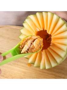 Bộ dụng cụ tạo hình và điêu khắc dưa hấu 2 trong 1, dao khắc trái cây, dụng cụ tạo hình dưa hấu (màu xanh lá cây) - Nhiều màu - Xem 4