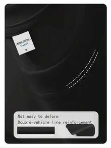 Mixed Emotion Cupid Rhinestone Black Tee High-Quality Streetwear T-Shirts - Black - View 4