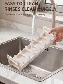 1pc Expandable Drawer-Style Cutlery Organizer, Adjustable Plate & Bowl Holder Rack, Suitable For Cabinet, Countertop, Pot Lid Rack, Bowl Rack, Knives, Forks, Chopsticks, Spoons And Utensil Storage Box, Kitchen Accessories, Kitchen Decor, Space-Saving Kitchen Storage - A - View 4