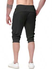 Men's Casual 3/4 Jogger Pants For Gym Training And Workouts - Coffee - 查看 7