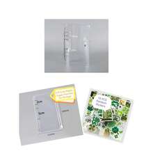 Bộ bìa đựng tài liệu 6 vòng A6 bằng nhựa PVC trong suốt chống thấm nước, bao gồm giấy thay thế, nhãn dán và túi đựng có khóa kéo, phù hợp cho học tập, văn phòng và sắp xếp công việc hàng ngày, kèm sổ tay có trang bảo vệ mắt. - A 6 - Xem 9