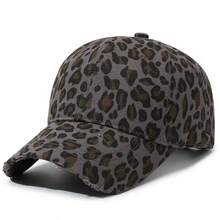 1pc Women's Leopard Print Baseball Cap, Sun Protection Outdoor Fashion Versatile Snapback Hat - Multicolor - View 8