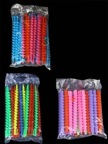 1 cái/20 cái (màu ngẫu nhiên) Máy uốn tóc dài, Máy uốn tóc xoắn ốc, Dụng cụ tạo kiểu tóc DIY, Phụ kiện tóc nữ, Thợ làm tóc, Salon, Mùa tựu trường, Du lịch, Sinh nhật - Nhiều màu - Xem 2