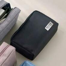 Bolsa Organizadora de Gran Capacidad, Bolsa Multibolsillos para Maquillaje y Cables, Multicolor para Viajes, Oficina y Hogar - Azul - Ver 7