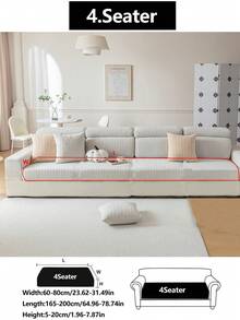 1 tấm bọc ghế sofa co giãn, chống trượt, phủ toàn bộ bề mặt ghế, phù hợp cho mọi mùa, bọc ghế sofa bằng vải, có thể giặt máy, chống bụi, thân thiện với thú cưng, trang trí cho phòng ngủ, văn phòng, phòng khách, phù hợp với ghế sofa 1-4 chỗ và ghế sofa hình chữ L. - Màu Xám nhạt - Xem 19