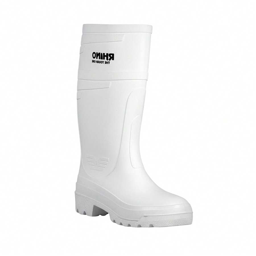 Botas Para Lluvia y/o Jardineras Impermeables Para Hombre, Suela Antideslizante, Rhino Boots - Blanco - Ver 1