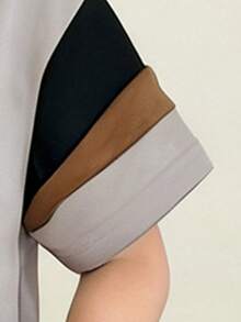 男童卡通印花圆领短袖上衣和裤子套装 - 灰色 - 查看 5