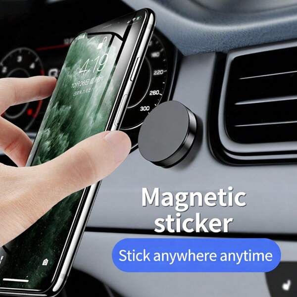 1 pieza Soporte magnético universal para teléfono de coche con adhesivo minimalista para salpicadero, imán redondo fuerte, multicolor, para navegación, regalo del Día de la Madre