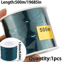 1 Roll Korean Colorful Flat Beading Thread, For Handmade DIY Jewelry Making - Flat Line - View 18