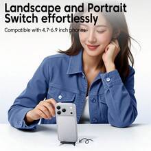 240W 支架轉接器，Type-C 轉 Type-C 可折疊支架 OTG 轉接頭，USB 2.0 數據傳輸支架連接器，輕巧便攜可折疊，快速充電，適合手機觀看影片或玩遊戲 - 彩色 - 查看 4