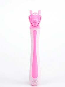 1pc Women's Body Bikini Hair Removal Razor With Replaceable Stainless Steel Blades, Manual Depilation Head - Multicolor - View 2