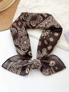 1 chiếc khăn vuông nhỏ bằng cotton in họa tiết hoa điều, kiểu Paisley Bohemian, hàng mới về. - Nhiều màu - Xem 17