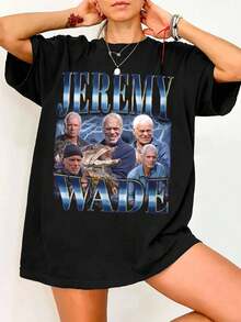Jeremy Wade Vintage Bootleg T-Shirt, River Monsters Design, Retro Style, Unisex - Black - View 1