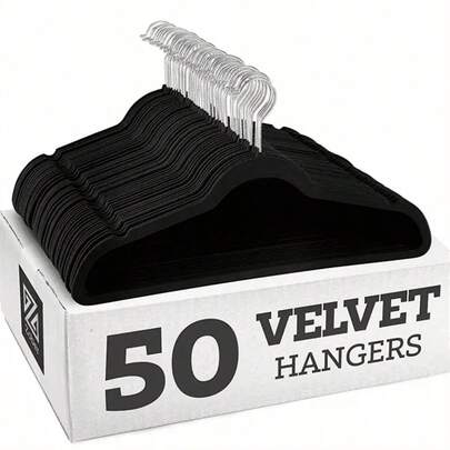 5个装优质天鹅绒衣架，防滑植绒衣架，结实耐用，适用于外套和西装，理想的衣橱配件