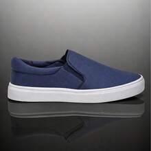 Men's Slip-On Sneakers, EVA, Casual, Comfortable, Lace-Free, Lightweight, Urban Style - Blue - 藍色 - 查看 3