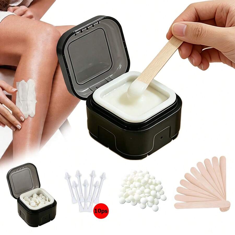 Bộ làm nóng sáp chuyên nghiệp, bộ dụng cụ tẩy lông, làm nóng nhanh bằng USB, máy làm nóng sáp mini cho mũi và tai, thích hợp cho mũi, tai, mặt, lông mày, môi, dùng tại nhà và khi đi du lịch. - Nhiều màu - Xem 1