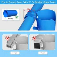 4/2/1 Set Detachable Pool Cup Holder, Hanging Drink Holder For In-Ground Pool Without Drilling, Sturdy Bottle, Beer, Phone Cup Rack, Multifunctional Outdoor Patio And Pool Accessory - A - View 6