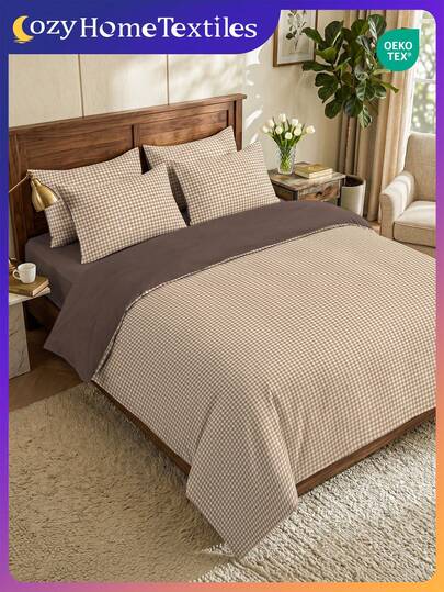 2/3pcs Numeric Print Duvet Cover Set (1pc Duvet Cover + 1/2pcs Pillowcase, Without Filler), Breathable & Comfortable Bedding, Skin-Friendly Soft Anti-Pilling, Suitable For Double/Full/Queen/King Size Bed, All Season Use, Multiple Sizes Available, Machine Washable, Decorative Bedroom, Oeko-Tex Certified