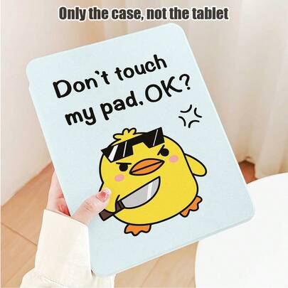 1pc Chicken With Knife Pattern Flip Cover Desk Protector, 360° Rotating Stand With Pen Slot, PU Leather Case Compatible With Samsung A9/A9+/S9/S9FE/A11/A11+/S11/S10 FE/S10 FE+/S10 Lite, A16 2025, Air 11/13, M3 2025, Mini 7 A17, Pro 2024, Air 11/13, M2 2024, Pro 11/13, M4 2024, Pro 12.9, 7/8/9 Gen, 10.2, 10th Gen, 10.9, Air 4/5/6/7/8, 10.9, Pro 11, 4/5/6 Gen, Mini 6, Se 11, Honor, Matepad Se 11,