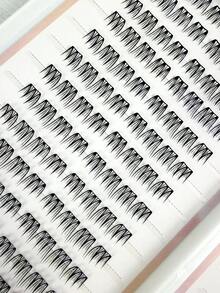 240 buah bulu mata palsu C-Curl berperekat, dapat digunakan kembali, tampak alami untuk sehari-hari & acara khusus, cocok untuk pemula DIY, tidak berbahaya dan mudah diaplikasikan, tahan lama dan nyaman untuk pesta, fotografi, panggung, bulu mata palsu bertekstur lembut. - C - View 9