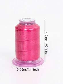 Set de 4 piezas con 550 yardas de surtido de hilos de bordado en caja de almacenamiento, hilos de poliéster multicolor adecuados para máquinas de coser, punto de cruz, costura y manualidades, gran regalo - multicolor - Ver 7