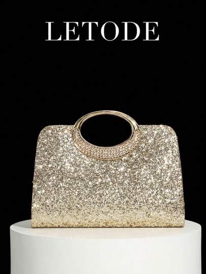 Túi xách cầm tay lấp lánh đính kim sa bằng chất liệu PU, thích hợp cho tiệc tùng, đám cưới lãng mạn, mùa xuân/hè, túi cô dâu, túi dự tiệc prom trang trọng, túi dự tiệc dạ hội thanh lịch, hoàn hảo cho tiệc cưới, dạ hội, tiệc tối/tiệc chiêu đãi, phối cùng váy dự tiệc ngày lễ, váy dạ hội và váy đính kim sa, phối hợp tuyệt vời với váy dự tiệc cho nữ, vật dụng cần thiết cho đám cưới, phối hợp hoàn hảo với váy tốt nghiệp, váy dạ hội, phối hợp hoàn hảo với phụ kiện dạ hội, túi cầm tay cho đám cưới.