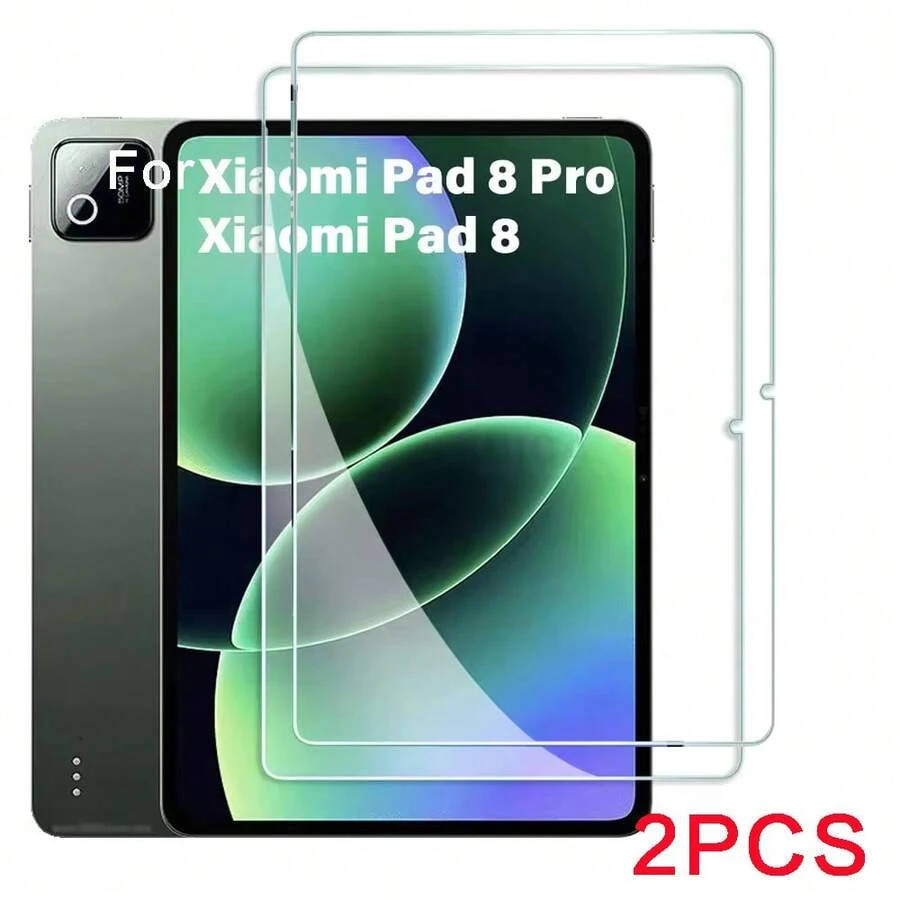 2pcs Screen Protector Compatible With Xiaomi Pad 7/ Pad 7 Pro/ Pad 8/Pad8 Pro Tablet, 9H Hardness Anti-Scratch Tempered Glass Film, High Definition Transparent Bubble-Free Screen Protector Compatible With Xiaomi Tablet - Clear - View 1