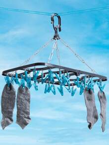 Tendedero Plegable - 32 Pinzas - Puedes Utilizarlo Para Prendas Delgadas Y Delicadas, Ropa Interior O Calcetines - Tiende Más Ropa En Un Menor Espacio – Soporta: 3 Kg Medidas 48 X 32 X 1.5 Cm – Betterware - B - Ver 1