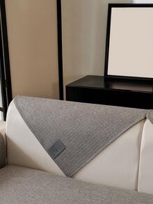 1pc Linen Textured Sofa Cover, Non-Slip Pet-Friendly Couch Protector, Breathable Washable Furniture Slipcover For Living Room - Multiple Styles - View 7