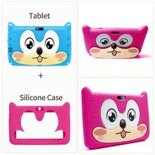 Children's Electronic Learning Toy / 4GB RAM + 64GB Storage / 7 Inch Kids Tablet / Quad-Core 1.3GHz Processor / Android 13 OS, MTK8321 Chip / 1280x800 IPS HD Screen / 2MP + 5MP Dual Camera / 4000mAh Large Capacity Battery / Supports WiFi, Parental Control And Educational Games / Made Of ABS Plastic + Silicone Material BDF Children's Educational Tablet (Includes: Packaging Box / Data Cable / User Manual / OTG Adapter / Card Reader) - 彩色 - 查看 6