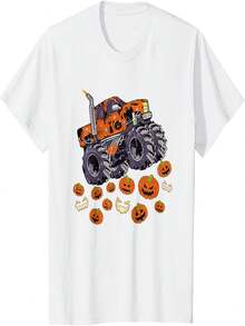 Jack O Lantern - Pumpkin Costume And - 白色 - 查看 1