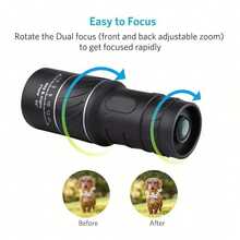 HD Monocular Telescope, Universal Monocular Telescope For Adults, Powerful Monocular Telescope, Suitable For Camping, Traveling, Sightseeing - Telescope - View 4