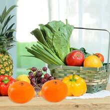 Artificial Oranges, Plastic-Look Oranges, Artificial Oranges, Decorative Fruit Trays, Suitable For Furniture Decoration, Kitchen Decoration, Window Displays, And Photography Props. - Orange-6pcs - View 4