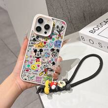 This Disney Mickey Mouse Lanyard Phone Case Is Fully Covered In TPU Material, Features Strong Magnetic Closure, Is Shockproof And Lightweight, And Is Compatible With IPhone17/16/11/13/15/15 Plus/15 Pro/15 Pro Max/12/14 Pro Max/11 Pro Max/12 Pro/12 Pro Max/13. This Phone Case Is A Popular Birthday Gift Or Business Gift Choice; It Is Durable, Stain- And Fingerprint Resistant, And Suitable For Both Men And Women. The Set Also Includes A Mickey Mouse Phone Case And A Mickey Mouse Plush Bracelet, Making It A Perfect Gift For Friends And Family. This Stylish Phone Case Is Fun, Lightweight, And Durable. IPhone17 Pro Max Phone Case, Minnie Mouse Phone Case. - Trong sáng - Xem 7