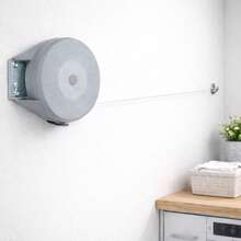 Retractable Wall-Mounted Clothesline, 15m Cord, Multi-Angle Design, Supports 13kg. - 查看 2