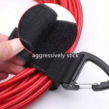 2 Packs,Multifunctional Outdoor Indoor Hanging Hook Strap, Strong Load Bearing Cord Wrap Organizer For Home Garden Garage,Heavy Duty Utility Hanging Straps With Carabiner, Reusable Adjustable Fasten Belt For Garden Hose, Cable, Rope, Equipment Storage, Garage & Home Organization, L240mm/9.45in - 2 Pcs - View 7