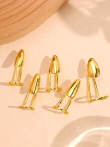 5pcs/Set Personalized Punk Five-Finger Nail Rings, Mysterious Artistic Niche Unisex Jewelry For Women And Men, Suitable For Party, Banquet, Vacation Wear, Gift (May Not Fit Everyone's Bone Structure) - Multicolor - View 2