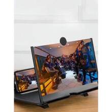 Amplificador de pantalla para móvil con protección ocular de ultra alta definición, soporte desmontable y dividido para móvil, - Multicolor - Ver 2