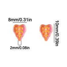 Approx. 65pcs Colorful Maple Leaf Shaped Glass Beads, DIY Jewelry Making Supplies, Spacer Beads - Maple Leaf Beads - View 4