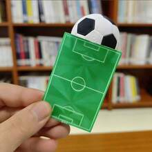3D Football Field Bookmark, Creative Student Reading Clip, Magnetic Football Themed Bookmark, Decorative New Style - Square - View 1