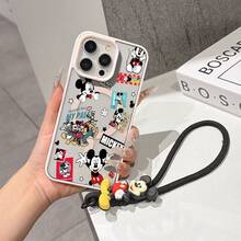 This Disney Mickey Mouse Lanyard Phone Case Is Fully Covered In TPU Material, Features Strong Magnetic Closure, Is Shockproof And Lightweight, And Is Compatible With IPhone17/16/11/13/15/15 Plus/15 Pro/15 Pro Max/12/14 Pro Max/11 Pro Max/12 Pro/12 Pro Max/13. This Phone Case Is A Popular Birthday Gift Or Business Gift Choice; It Is Durable, Stain- And Fingerprint Resistant, And Suitable For Both Men And Women. The Set Also Includes A Mickey Mouse Phone Case And A Mickey Mouse Plush Bracelet, Making It A Perfect Gift For Friends And Family. This Stylish Phone Case Is Fun, Lightweight, And Durable. IPhone17 Pro Max Phone Case, Minnie Mouse Phone Case. - Trong sáng - Xem 7