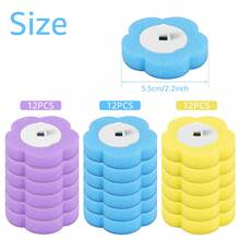 18/36 Uds cepillo de baño con kits de cabezales de repuesto desechables mejora mango largo cepillo de limpieza de baño para accesorios de Wc para el hogar - 36 Cabeza ABC - Ver 4