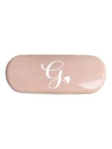 Solid Color Glasses Case Minimalist New Design Portable Waterproof Dustproof Small Plastic Material (Small, Plastic Material) Initial Glasses Case Hard Shell - PU Leather Artistic Letter And Heart Pattern Printed Glasses Case - Multicolor - View 23