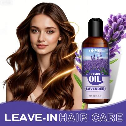 100毫升/30毫升/5毫升多规格薰衣草精油，持久温和的香气，适用于面部、头发、皮肤、身体和香薰疗法。可搭配香薰机使用，也可用于按摩和日常护理。便携式瓶身设计，适合居家、办公室、车内和旅行携带。是节日送礼的理想之选。