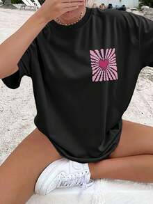Women T-Shirts - Black - View 2